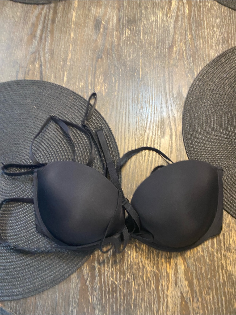 SKIMS Black multi bra underwire bra size 34D NWOT